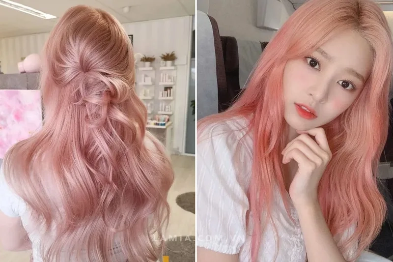 Hồng trà sữa màu tóc tone màu được yêu thích nhất