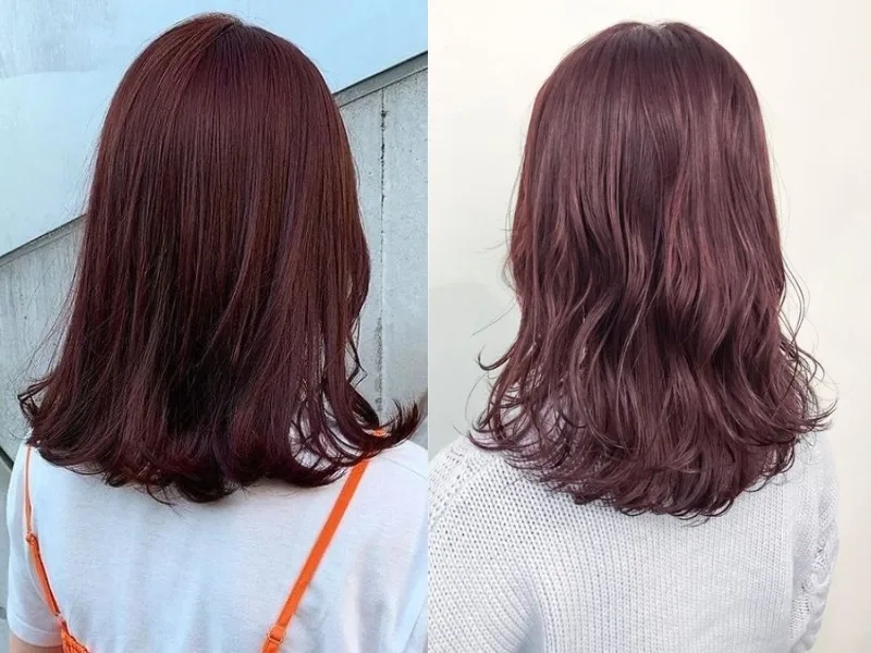 Nhuộm nâu đỏ phù hợp với mọi tone da