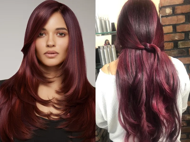Màu tóc nâu đỏ cherry hot trend năm nay
