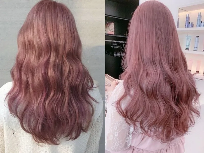 Tóc màu nâu hồng lựa chọn hoàn hảo