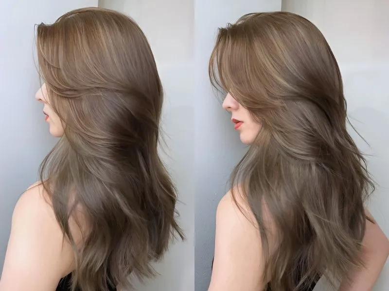 Màu tóc nâu lạnh phù hợp với mọi kiểu tóc từ ngắn đến dài