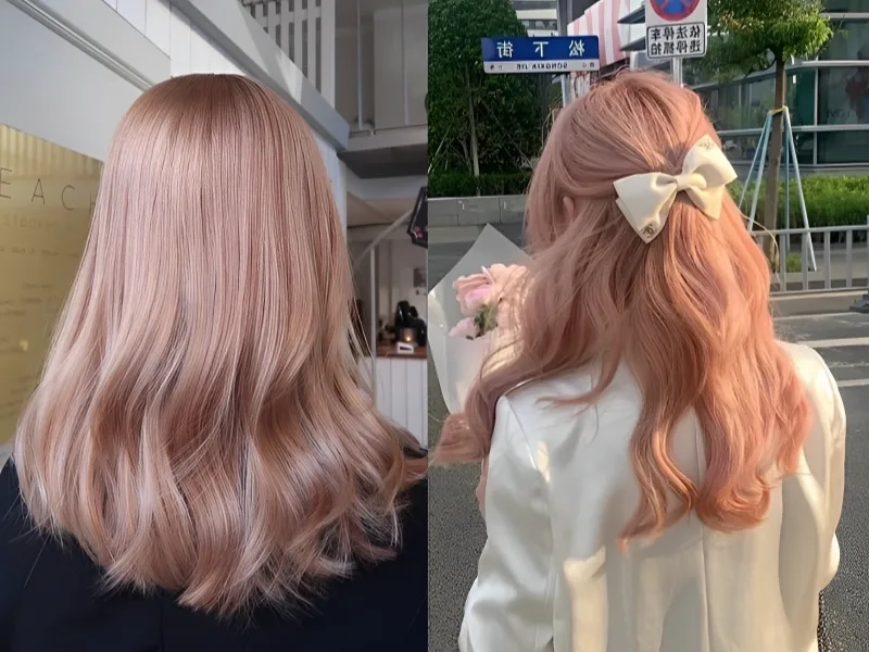 Nâu trà sữa ánh hồng giúp bạn nổi bật giữa đám đông