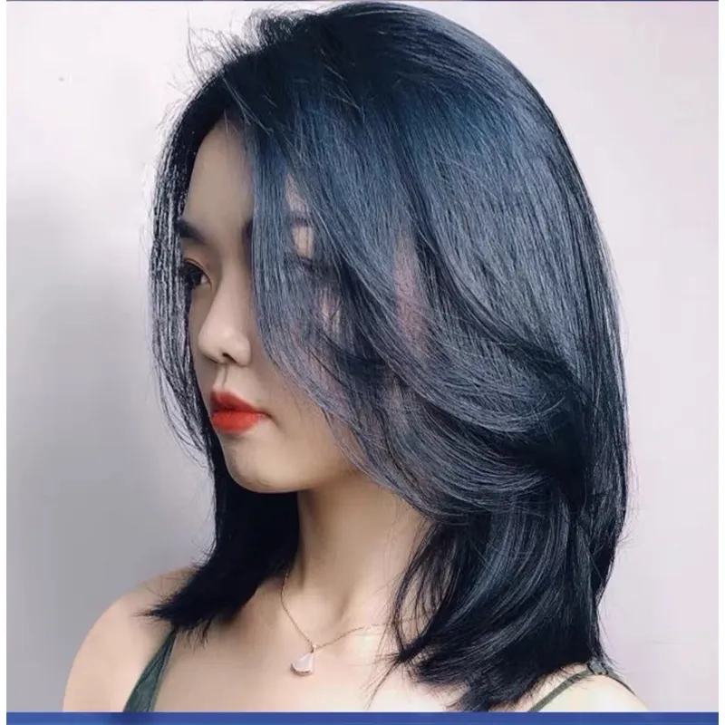 Màu nhuộm xanh đen khói không cần tẩy mà vẫn lên màu đẹp