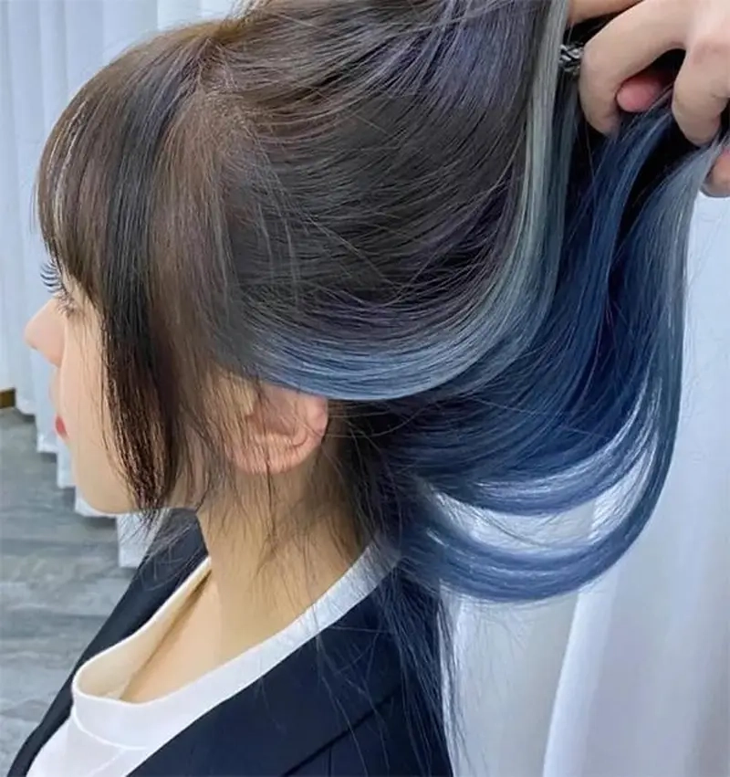 Highlight xanh dương khói giúp bạn nổi bật dưới ánh đèn