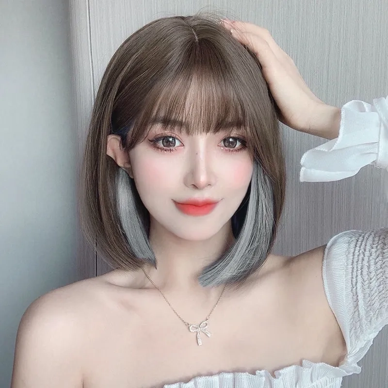 Nhuộm highlight cho tóc ngắn đen tạo điểm nhấn ấn tượng