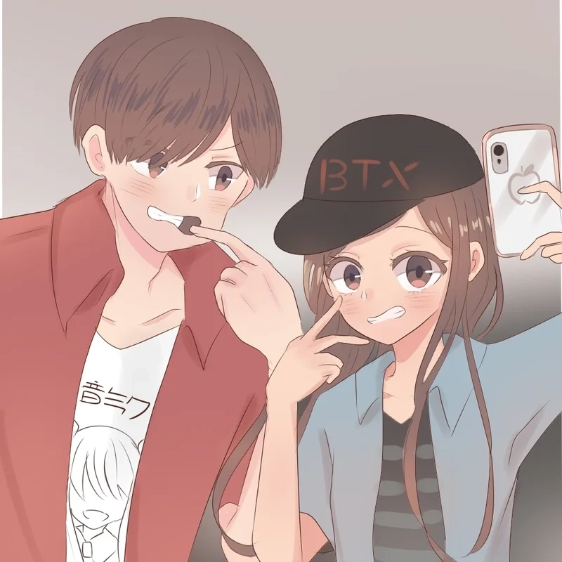 Hình anime cặp cute phù hợp làm ảnh nền