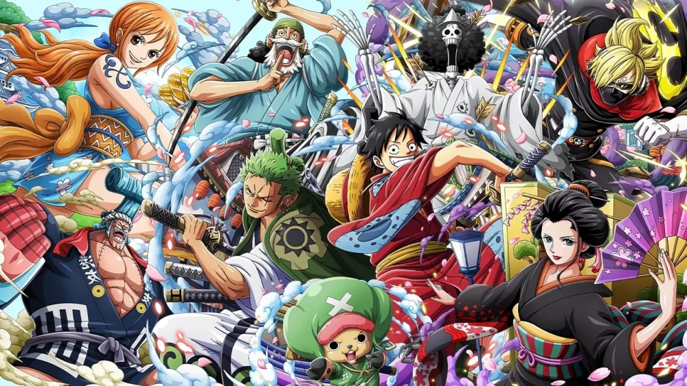 Hình nền máy tính one piece ngầu tạo cảm giác mạnh mẽ và cuốn hút.