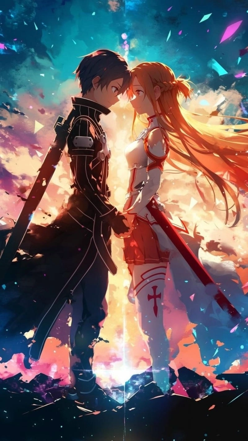 Avatar kirito và asuna phong cách tình cảm