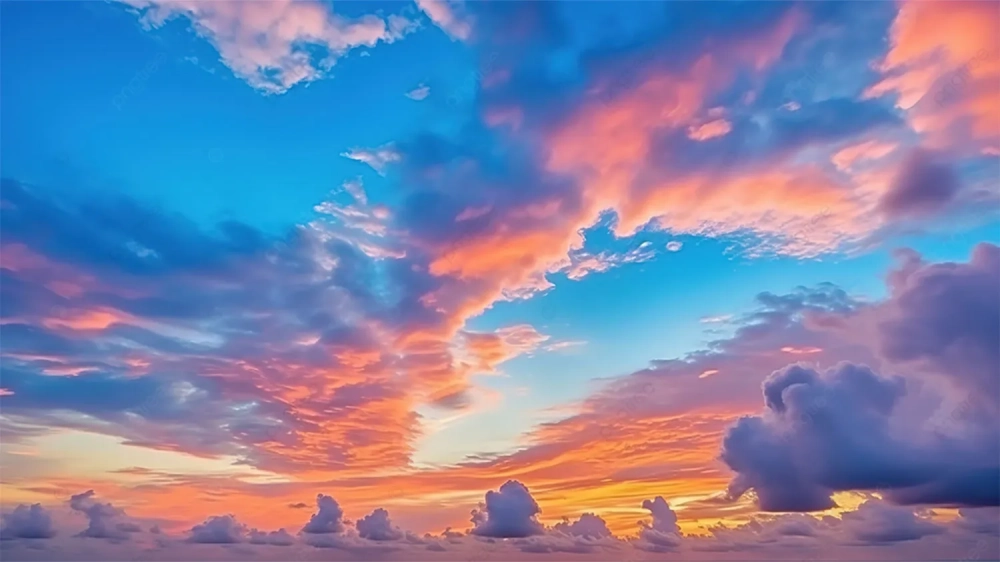 Hình nền bầu trời màu xanh nhìn rất dịu mắt