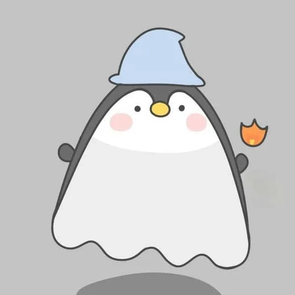 Hình nền cánh cụt dễ thương lông trắng siêu cute