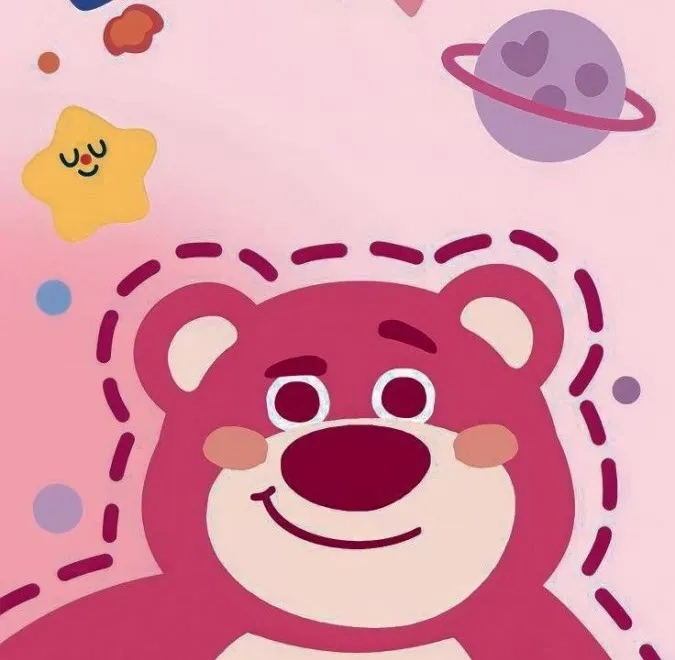 Gấu dâu avatar hồng hào dễ thương siêu cute