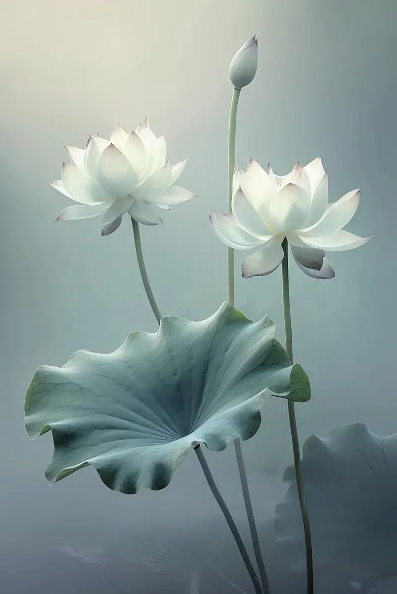 Avatar chia buồn hoa sen trắng trang nghiêm