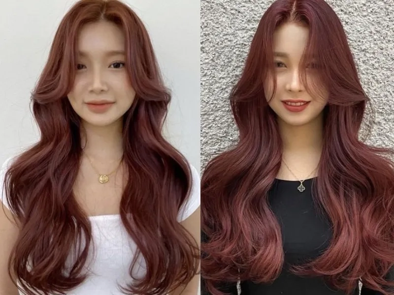 Tóc màu hồng nâu ấm áp quyến rũ mê mẩn