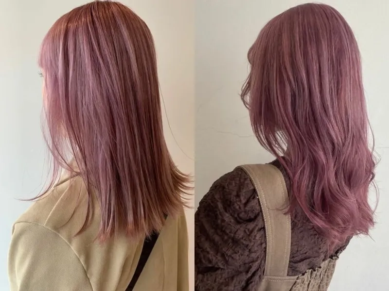 Nâu hồng đào tone ngọt ngào cuốn hút