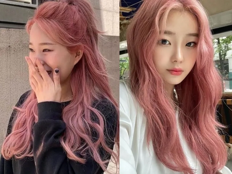 Nâu hồng có cần tẩy tóc không lên màu đẹp