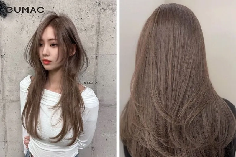 Nâu chocolate tóc mịn màng sang trọng