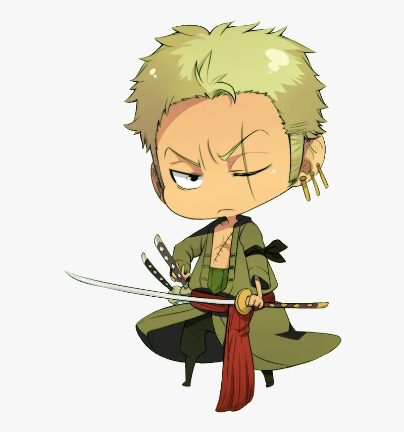 Zoro chibi cute được nhiều fan yêu thích và sưu tầm.