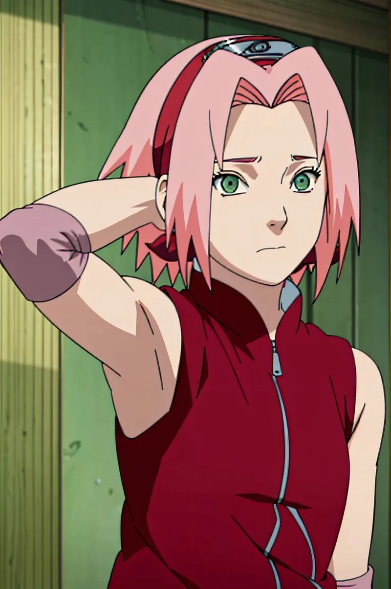 Haruno Sakura strong đại diện cho hình ảnh nữ ninja mạnh mẽ.
