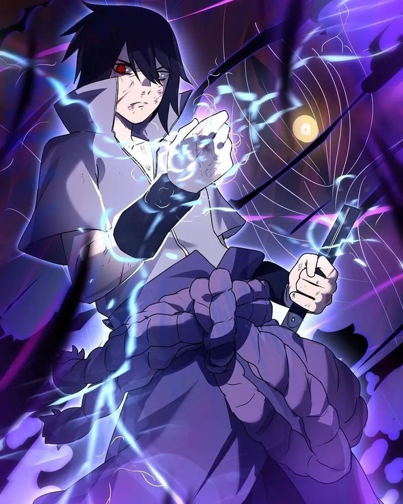 Uchiha Sasuke chibi mang vẻ ngoài nhỏ nhắn nhưng vẫn cá tính.