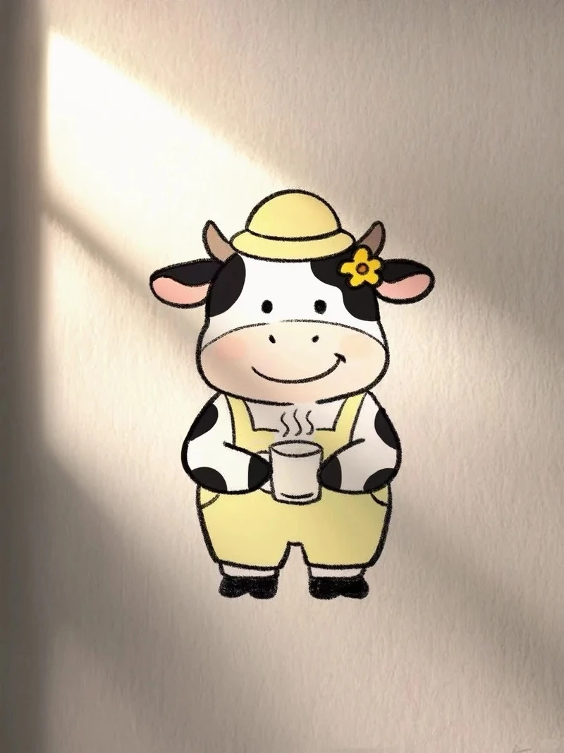 Tan chảy với bò chibi dễ thương cute siêu hot