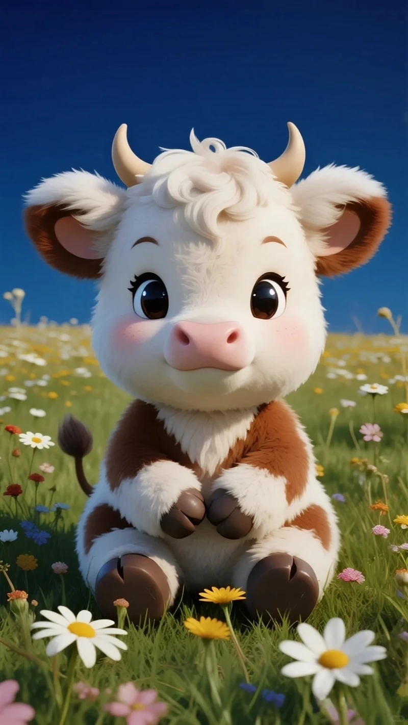 Biểu cảm siêu lầy từ bò chibi biểu cảm khiến bạn bật cười