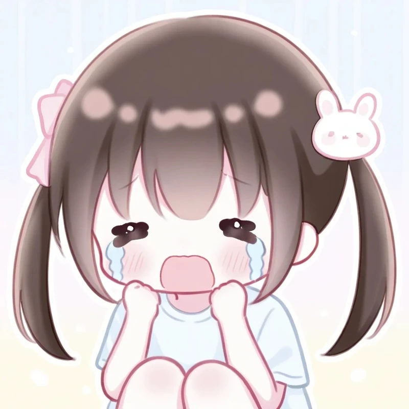 Phong cách hoạt hình từ chibi khóc cartoon cực xinh