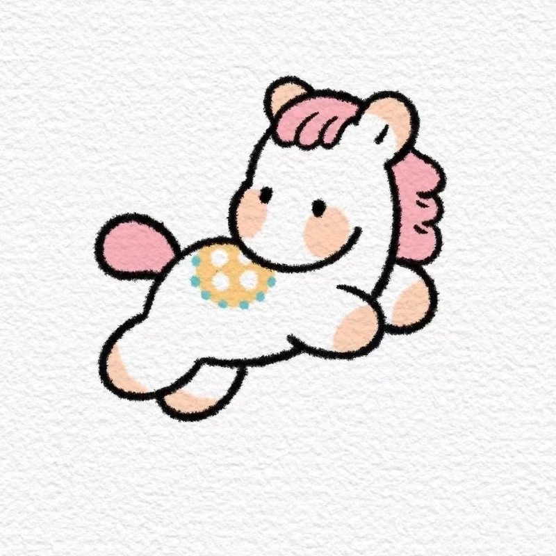 Bộ sưu tập ngựa chibi hoạt hình hot trend cực xinh