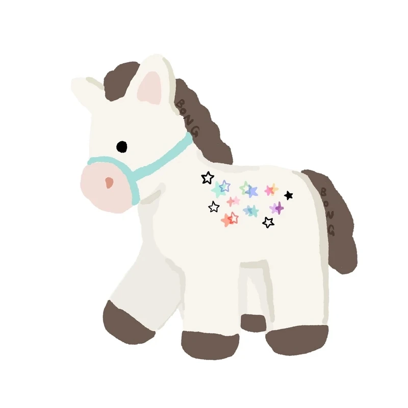 Không thể bỏ lỡ ngựa chibi hoạt hình cute cực xinh