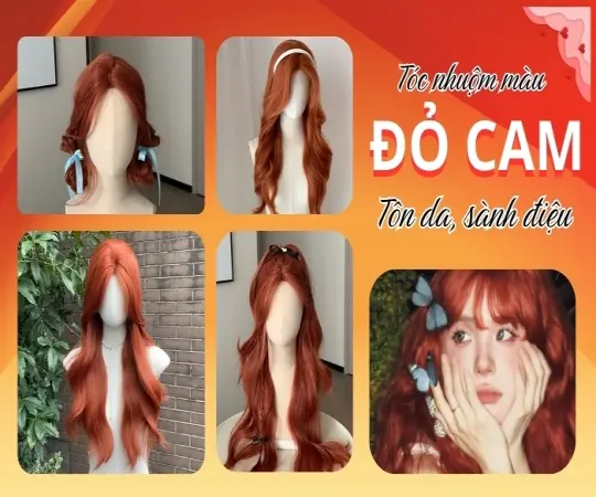 Màu tóc cam - Tạo ấn tượng mạnh mẽ với màu sắc thời thượng