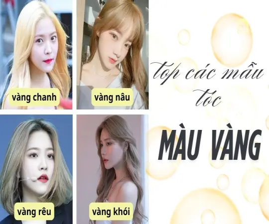 Màu tóc vàng thời thượng tôn nét hiện đại và cá tính riêng