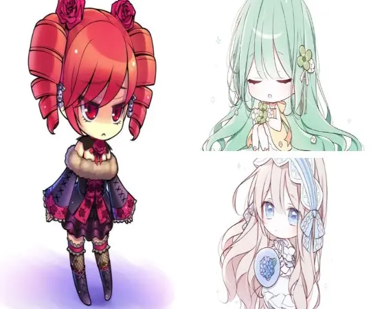 Ảnh avatar cute girl chibi dễ thương, phù hợp mọi phong cách