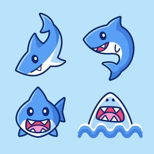 Tổng hợp ảnh cá mập chibi cute siêu hot trend mới nhất