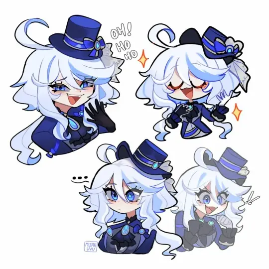 Tuyển tập ảnh Furina chibi siêu cute cho tín đồ Genshin