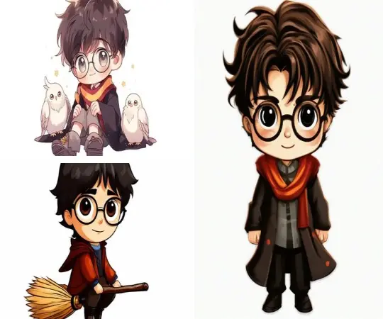 Khám phá bộ sưu tập ảnh Harry Potter chibi siêu dễ thương