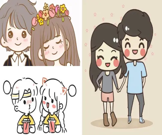 Khám phá ảnh hình chibi cặp đôi cute đẹp và đáng yêu nhất