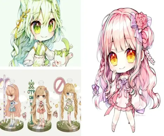 Ảnh hình nền chibi cute ngộ nghĩnh, dành cho mọi lứa tuổi