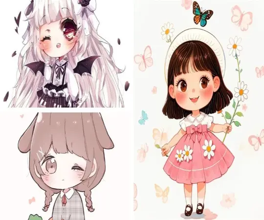 Top những hình nữ cute chibi dễ thương được yêu thích nhất