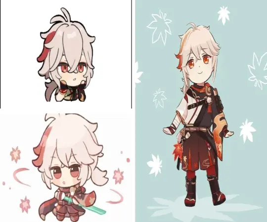 Những khoảnh khắc ảnh Kazuha chibi khiến fan phát cuồng
