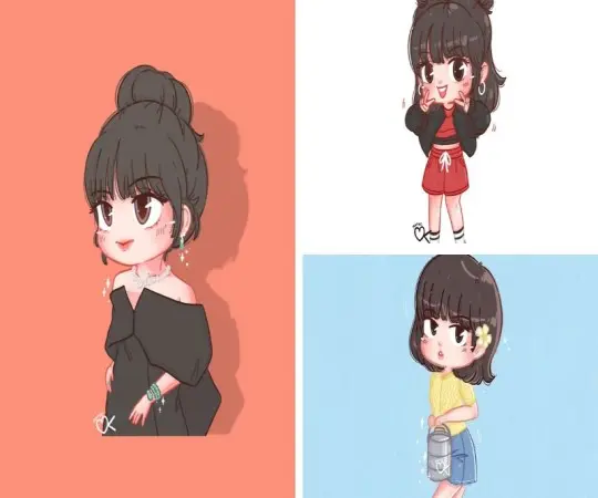 Ngắm ảnh Lisa chibi dễ thương cực đẹp và phong cách