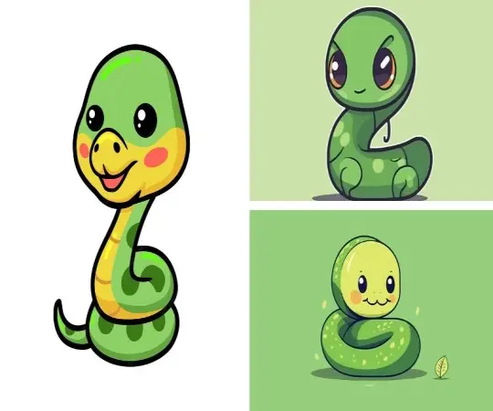 Cùng chiêm ngưỡng bộ ảnh rắn chibi phong cách dễ thương