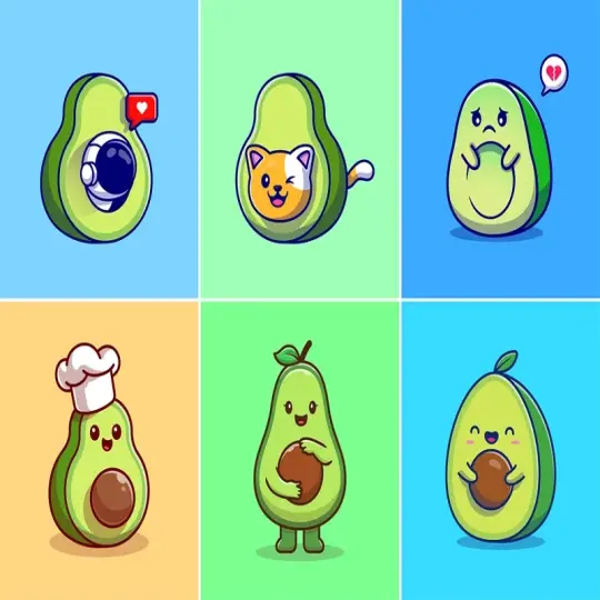 Tổng hợp ảnh trái bơ chibi cute khiến dân mạng yêu thích