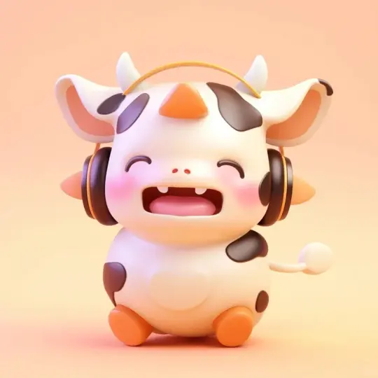 Con bò chibi đáng yêu với tạo hình ngộ nghĩnh cực hút mắt