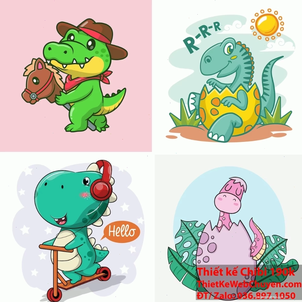 10 loài Khủng long chibi đáng yêu nhất cho bộ sưu tập của bạn