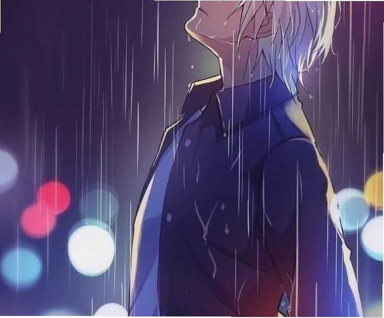 Ảnh anime nam thất tình trong cơn mưa