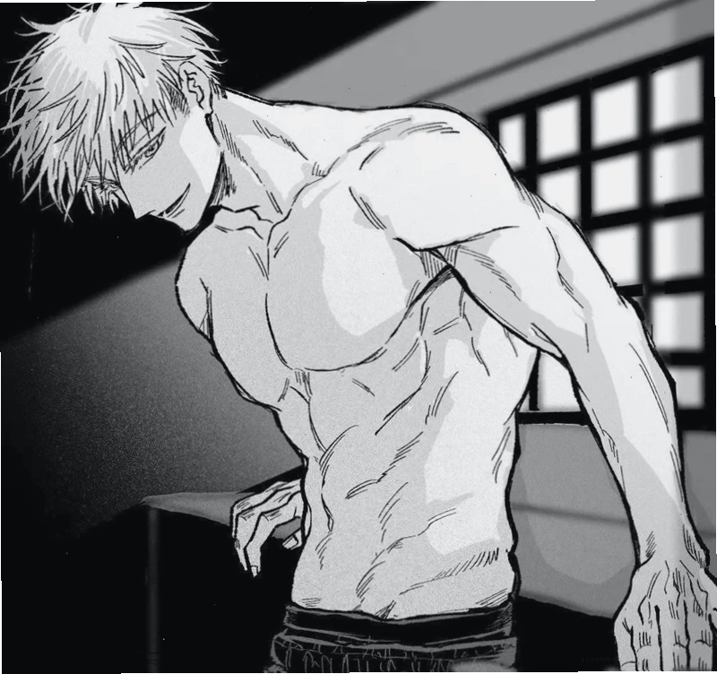 Ảnh anime nam trắng đen với mái tóc bồng bềnh