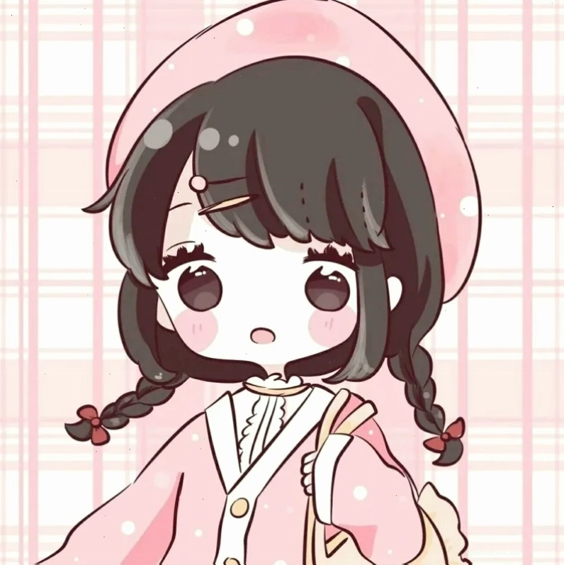 Ảnh anime nữ cute chibi với trang phục học sinh