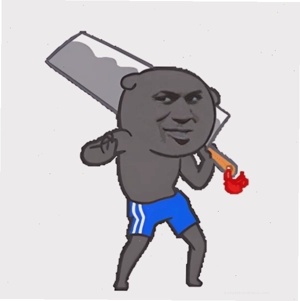 Ảnh chế meme cầm dao trong tình huống bất ngờ