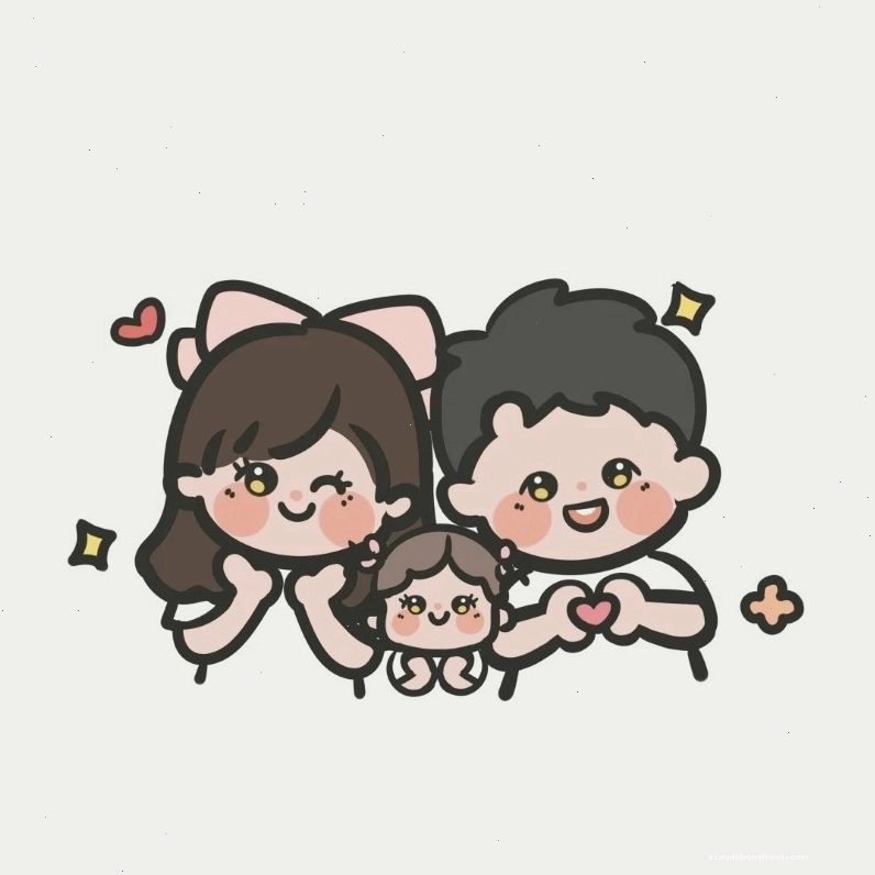 Ảnh chibi gia đình