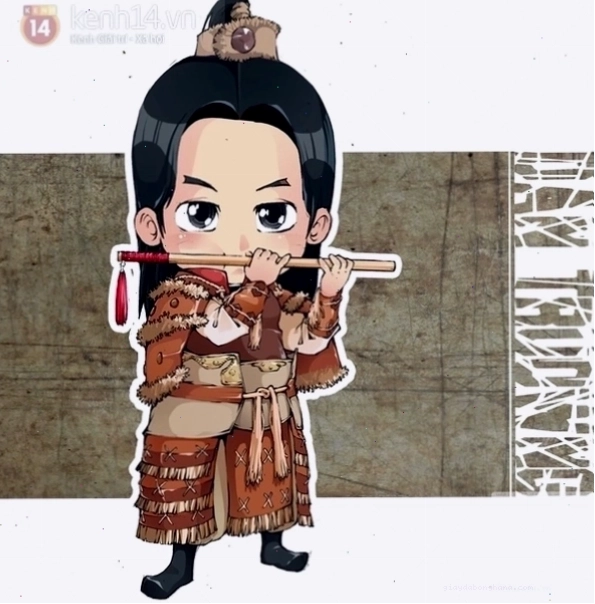 Ảnh Chibi Việt Nam kết hợp họa tiết cổ điển và hiện đại