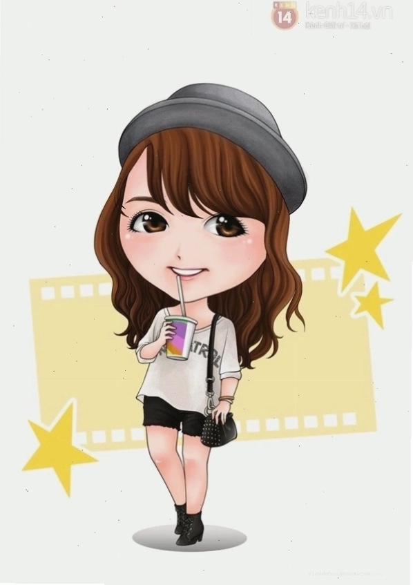 Ảnh Chibi Việt Nam với phong cách thời trang hiện đại